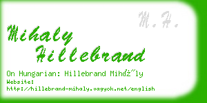 mihaly hillebrand business card